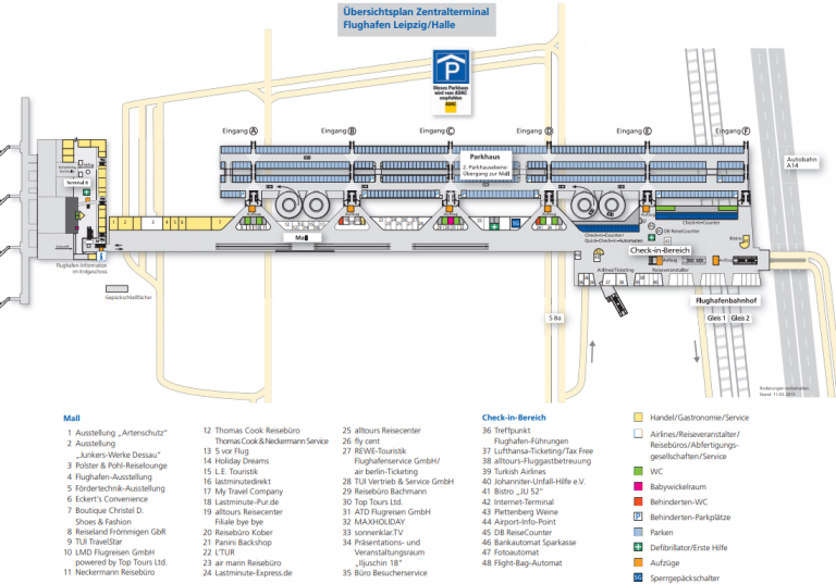Lageplan Flughafen Leipzig Parken P7 flugeverfolgen.de